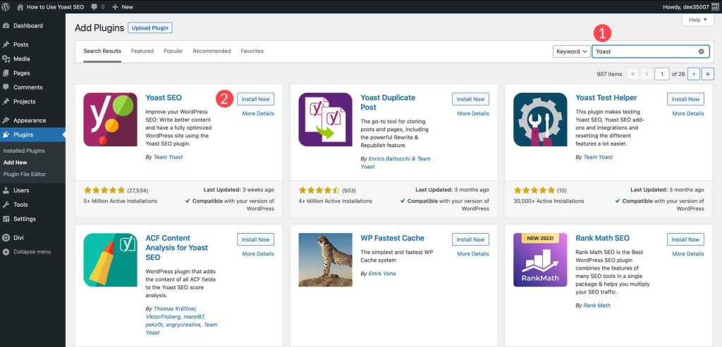 Yoast SEO 插件安装