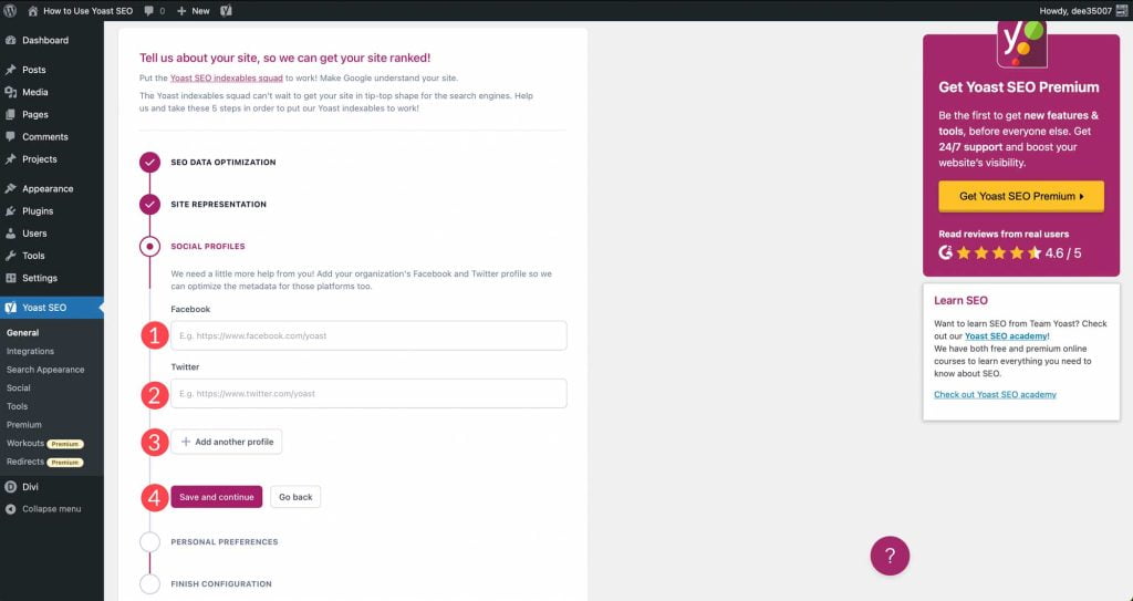 Yoast SEO 社媒信息